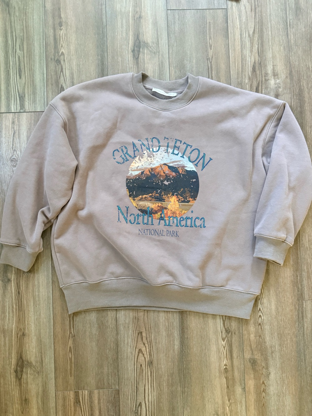 Altar'd State Light Gray Grand Teton Graphic Tee
